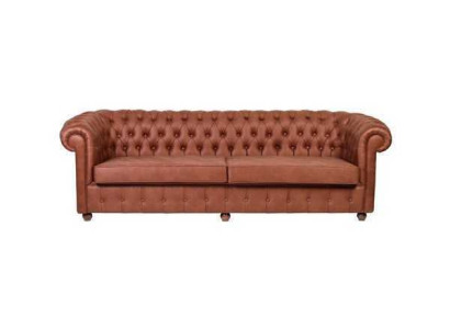 Brown Three Seater Chesterfield 3 Seater Living Room Couch Modern Sofas